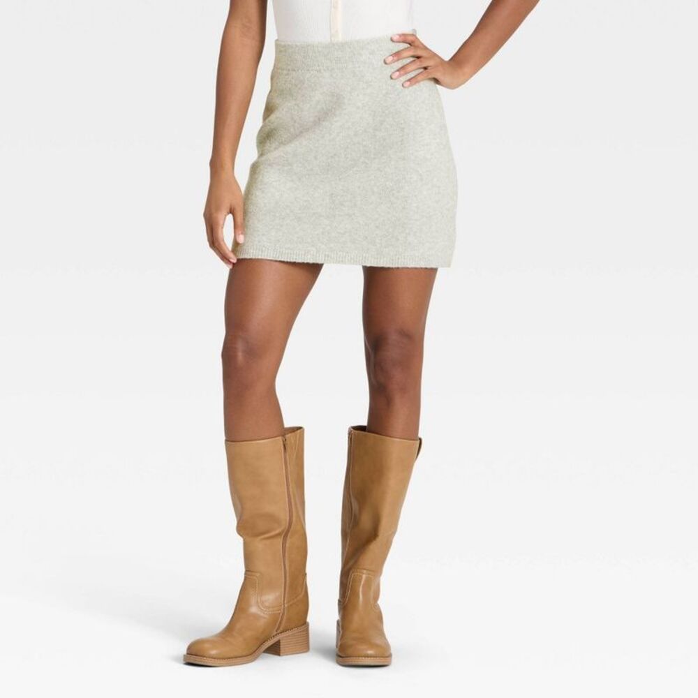 Universal Thread - Women's Mini Sweater Skirt - Universal Thread Heat Gray